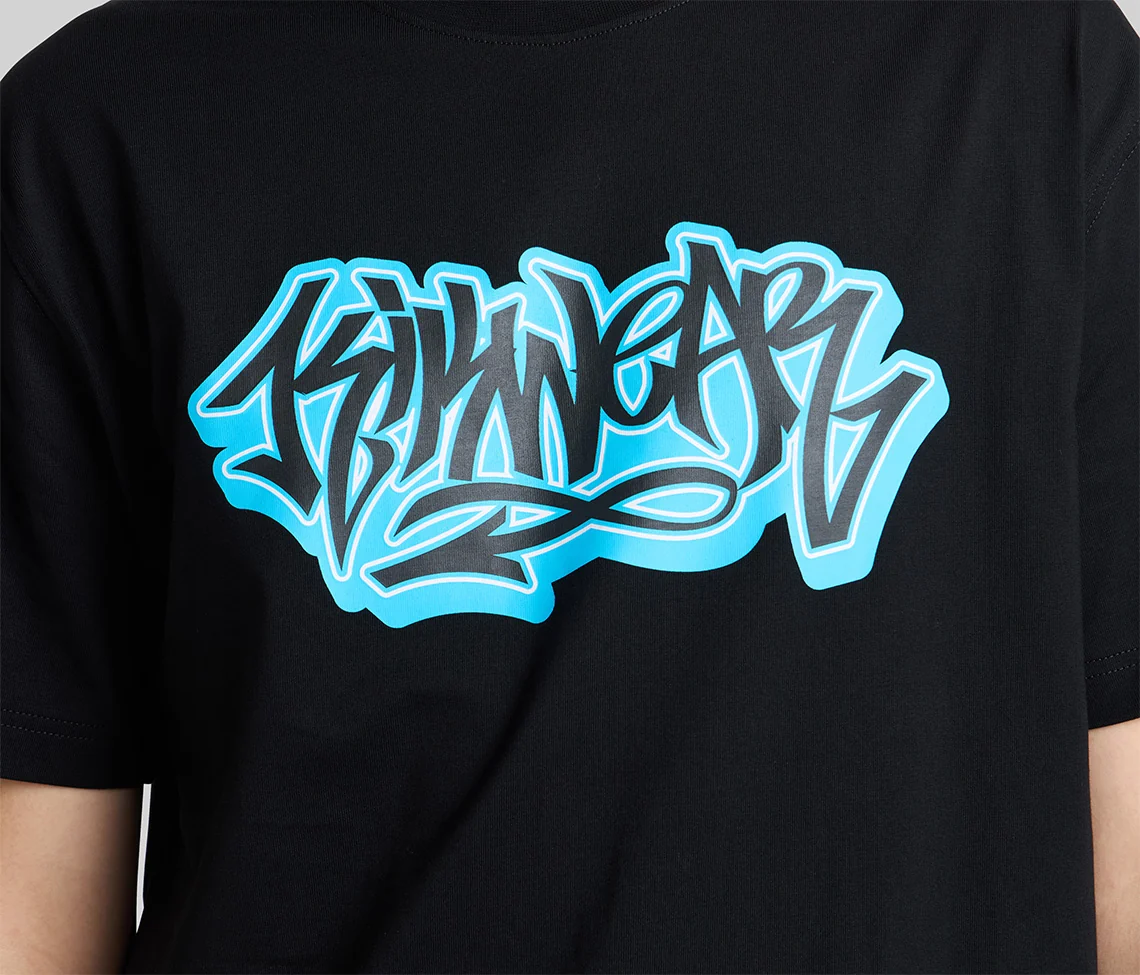 GRAFFITI LOGO GRAPHIC TEE - BLACK - Image 4