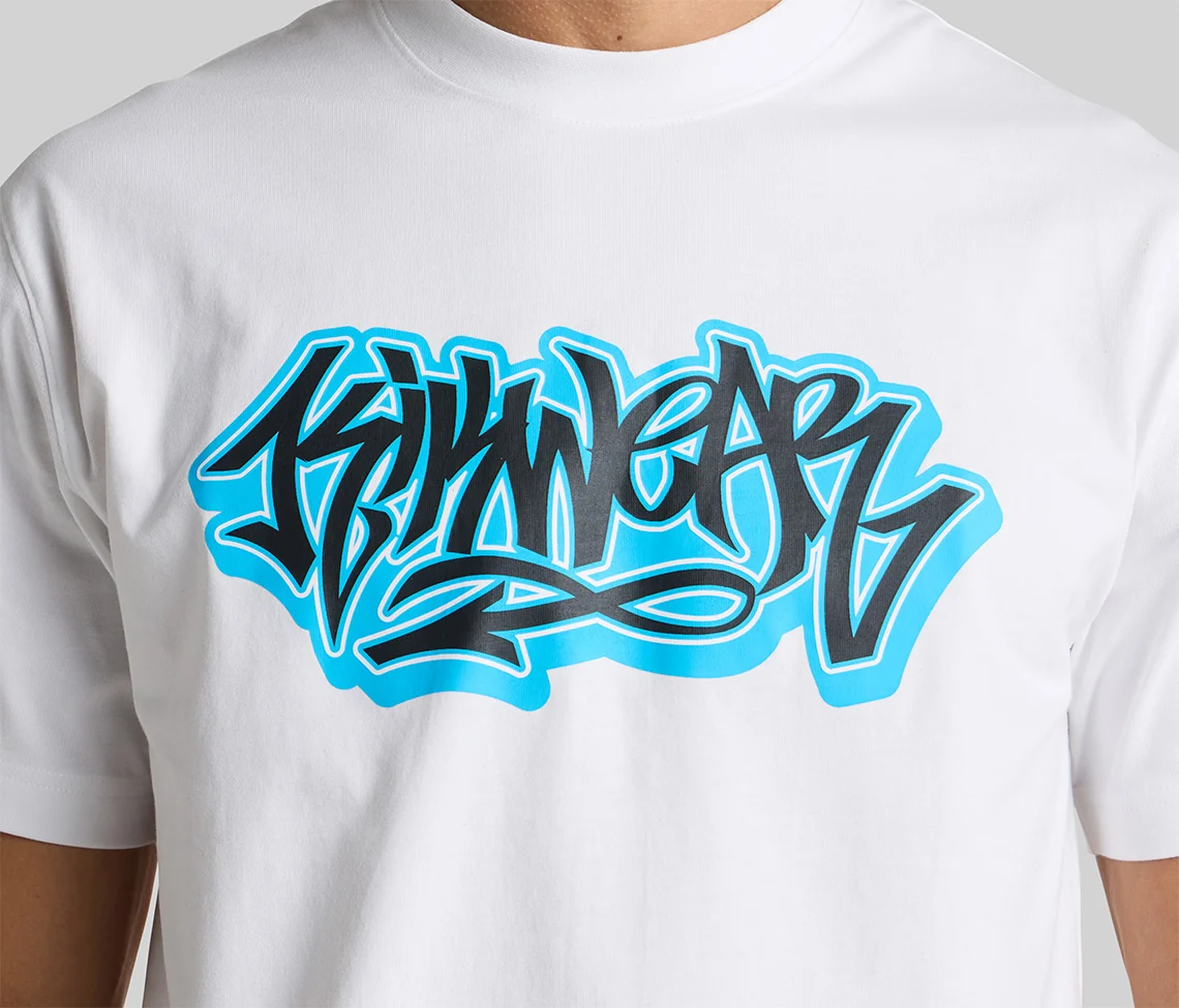 GRAFFITI LOGO GRAPHIC TEE - WHITE - Image 4