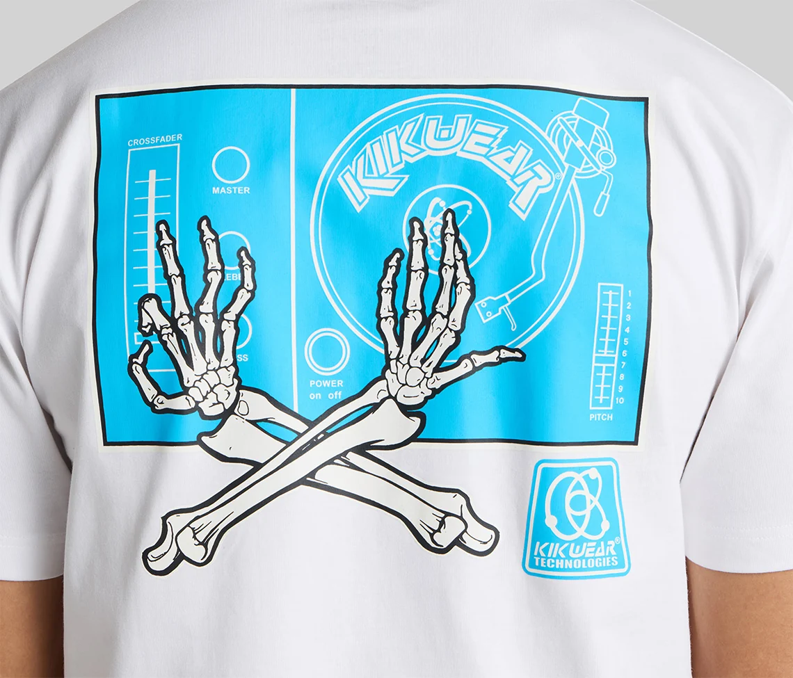 DJ GLOW GRAPHIC TEE - WHITE - Image 4