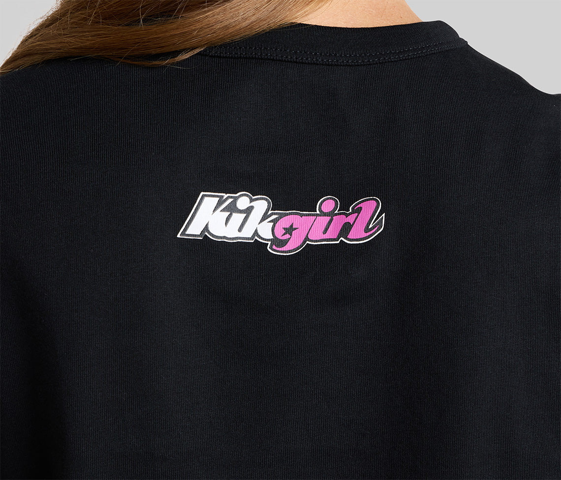 DOUBLE GLOW GRAPHIC TEE - BLACK - Image 5