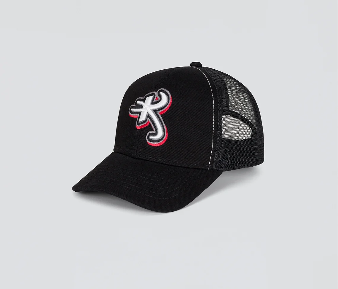 ASTRO K DENIM TRUCKER CAP BLACK - Image 2