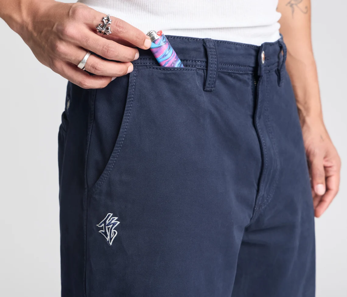 OLD SKOOL 24" NAVY CHINO - Image 7