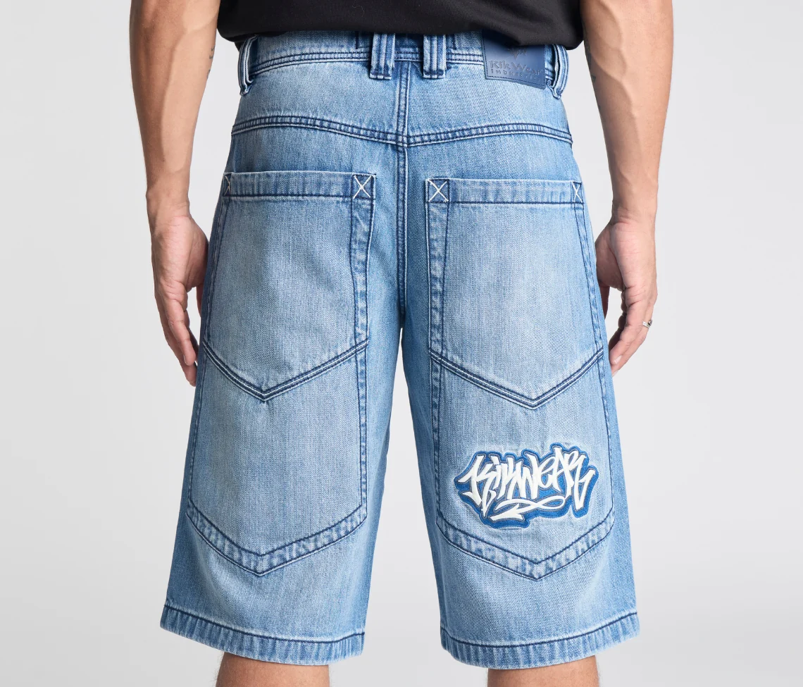 SUPREME GRAFFITI JORT 15" INSEAM 90s MEDIUM WASH - Image 5