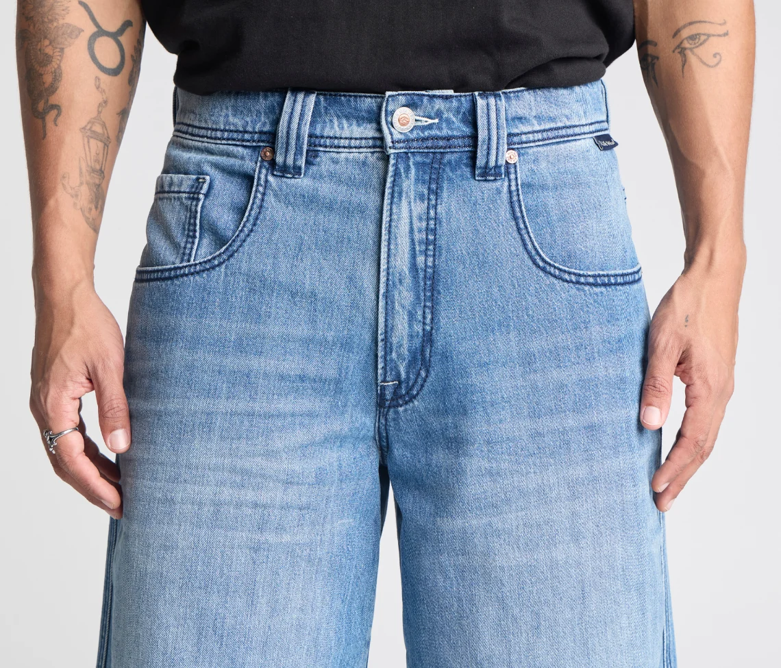 SUPREME GRAFFITI JORT 15" INSEAM 90s MEDIUM WASH - Image 8