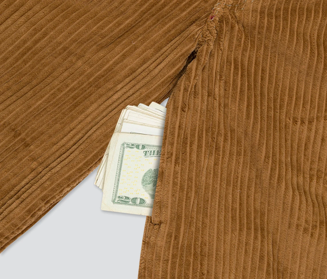 SUPREME KORDZ 26" 3-WALE CORDUROY TOBACCO - Image 3