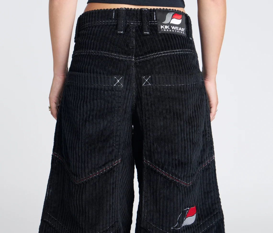 W SUPREME KORDZ 26" 3-WALE CORDUROY BLACK - Image 7