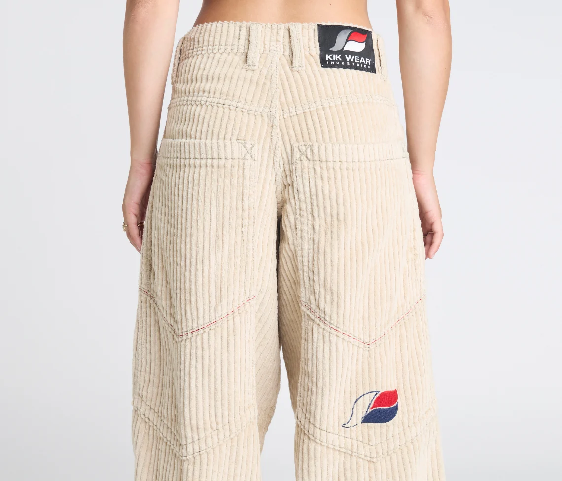W SUPREME KORDZ 26" 3-WALE CORDUROY KHAKI - Image 6