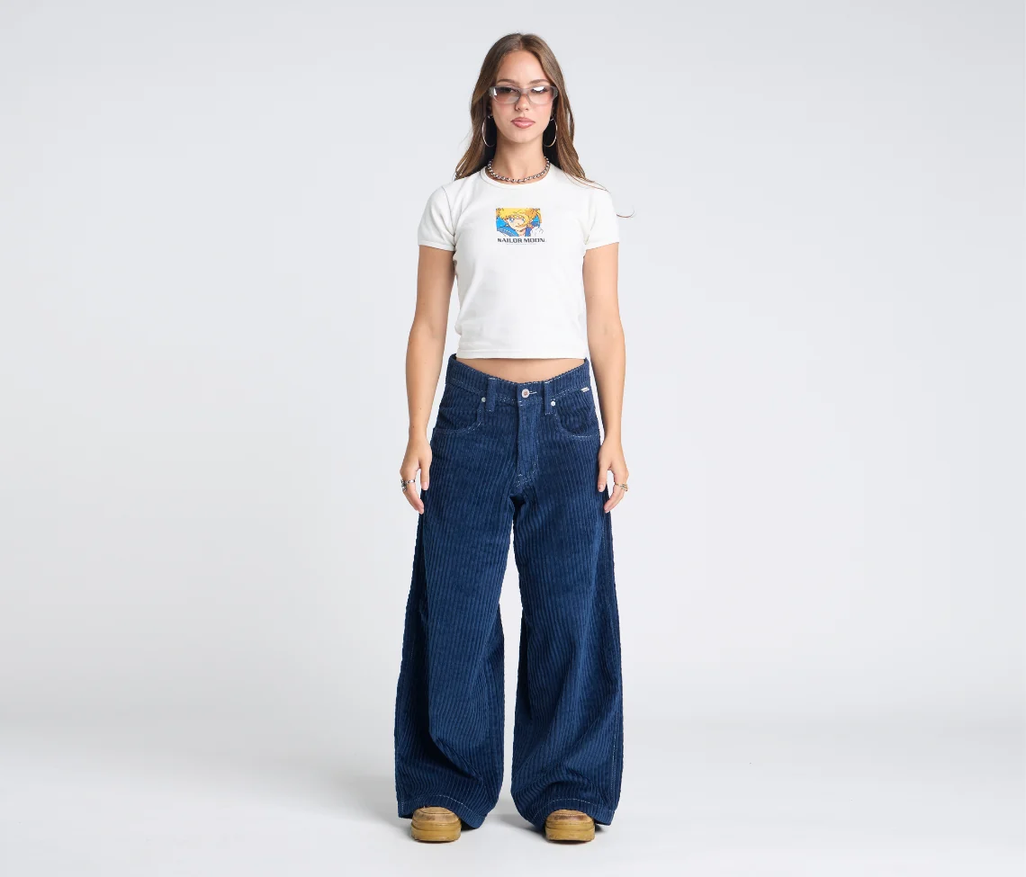 W SUPREME KORDZ 26" 3-WALE CORDUROY NAVY - Image 3