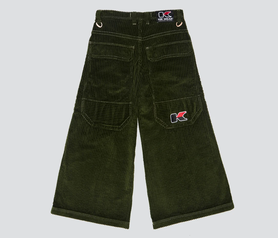 KING KORDZ 36" 3-WALE CORDUROY ARMY GREEN - Image 7