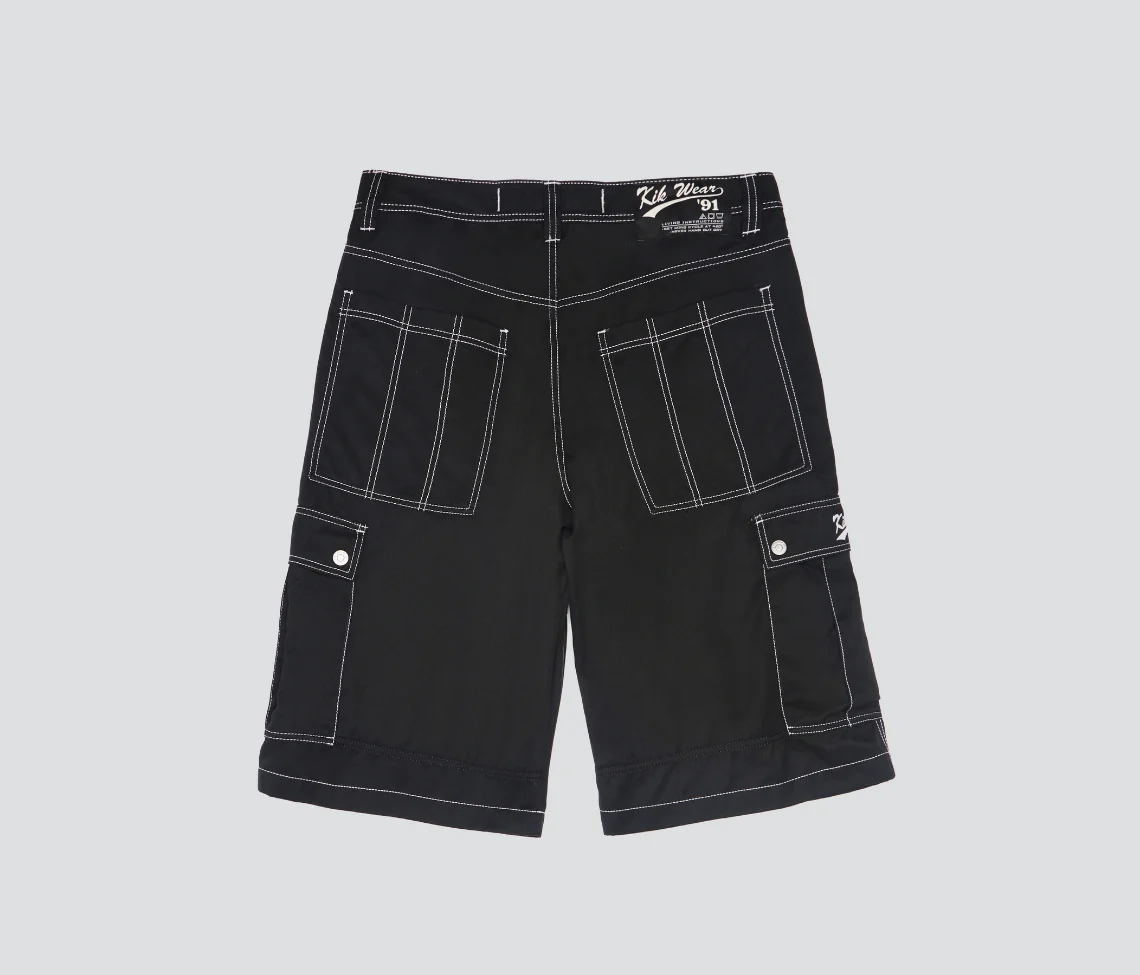 W HYDRO CHILL MICROSUEDE CARGO SHORT 15" INSEAM BLACK - Image 9