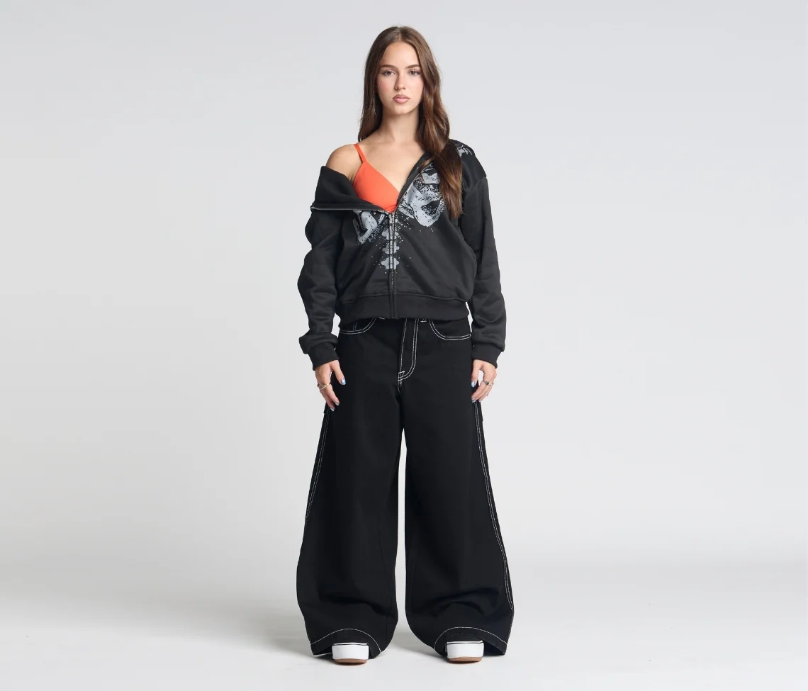 W SUPREME REFLEKTIVE K-HOLE 26" SUPER BLACK RINSE - Image 2