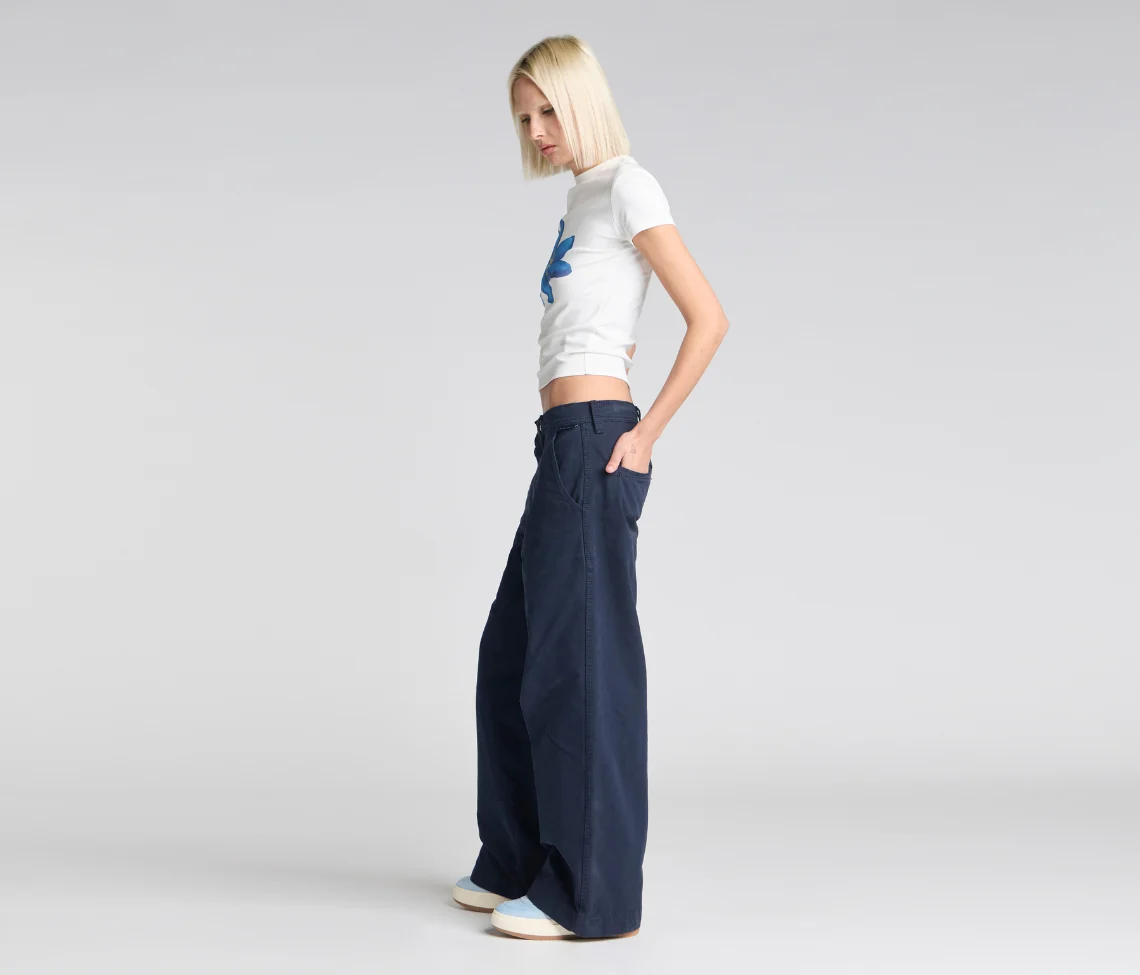W OLD SKOOL 24" NAVY CHINO - Image 6