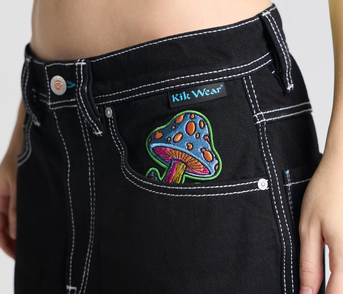 W SUPREME MAGIC MUSHROOM 26" SUPER BLACK RINSE - Image 8